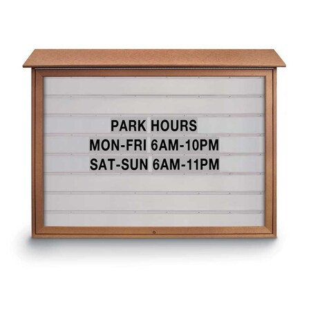 United Visual Products Indoor Enclosed Combo Board, 72"x36", Bronze Frame/Burgundy & Keylime UVCB7236BZ-BURGUN-KEYLIME